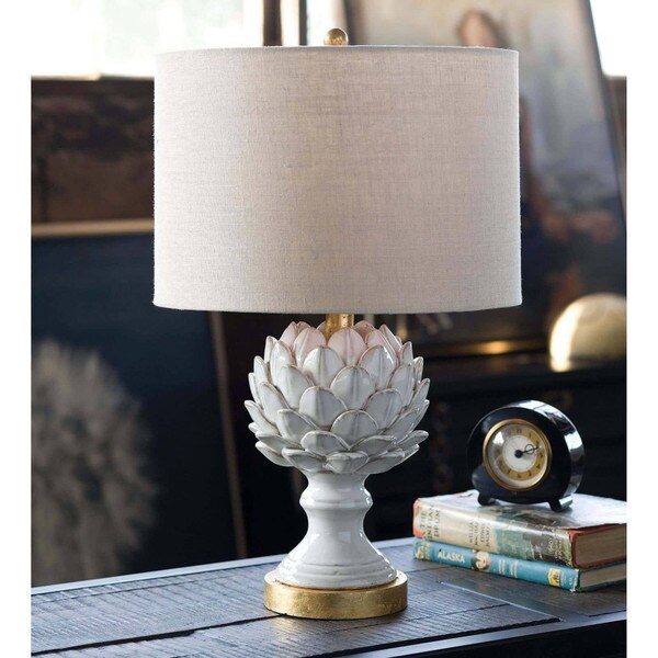 Leafy Artichoke Ceramic Table Lamp